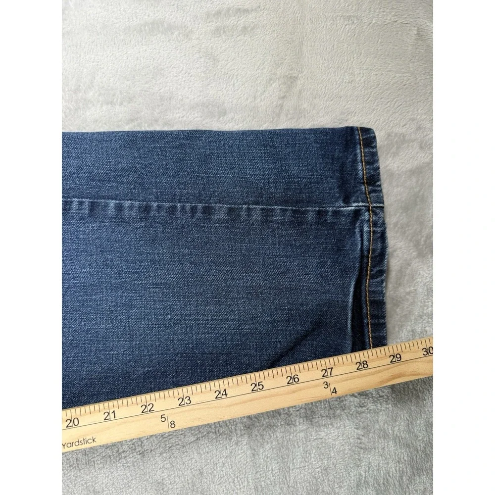 Levis 505 Mens 38x30 Blue Denim Regular Straight Fit‎ Dark Wash